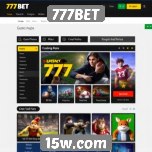 Interface e usabilidade do site 777BET